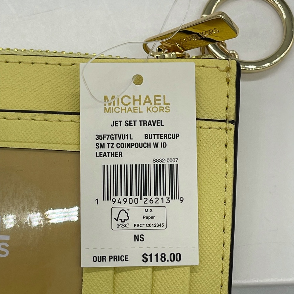 Michael Kors Small Top Zip Coinpouch Wallet - Picture 7 of 7
